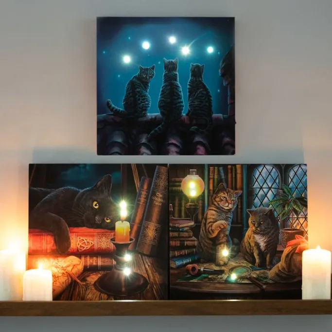 Something Different Lisa Parker Purrlock Holmes Light Up Picture