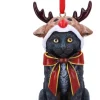 Nemesis Now Lisa Parker Reindeer Cat Hanging Ornament