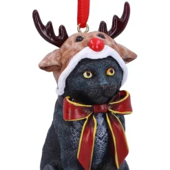 Nemesis Now Lisa Parker Reindeer Cat Hanging Ornament