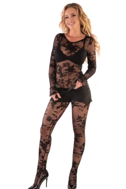 Corsetti Livia Manelis Bodystocking Black