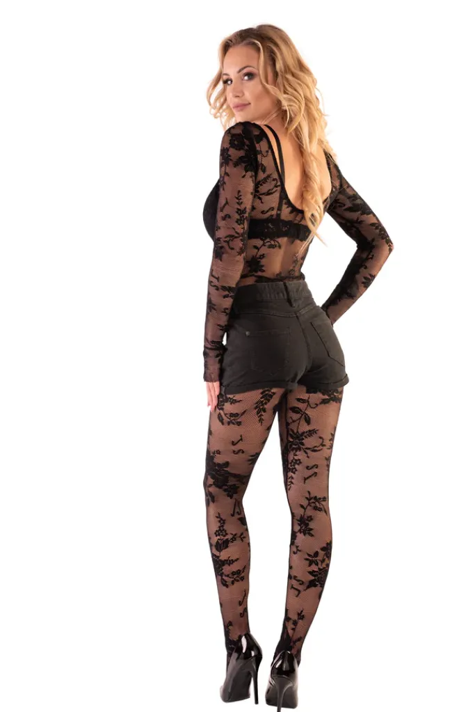 Corsetti Livia Manelis Bodystocking Black