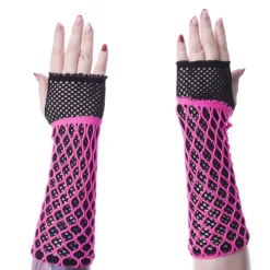 Innocent Clothing Lolita Mesh Glove Pink/Black
