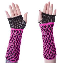 Innocent Clothing Lolita Mesh Glove Pink/Black