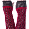 Innocent Clothing Lolita Mesh Gloves Black/Red