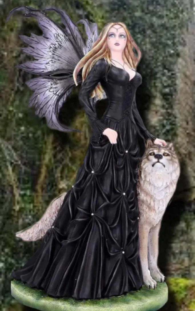 Nemesis Now Loveta Fairy and Wolf Figurine 58.5cm