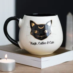 Something Different Magic, Coffee and Cats Rounded Mug