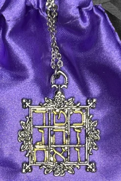 Mystic Kabbalah Magic Square of Saturn Necklace
