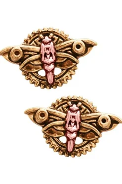 Engineerium Magradores Moth Earrings Steampunk