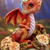 Nemesis Now Marigold Flower Dragon Figurine