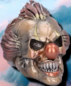 Nemesis Now Mechanical Laughter Steampunk Clown Skull