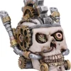 Nemesis Now Metal Head Steampunk Skull Box