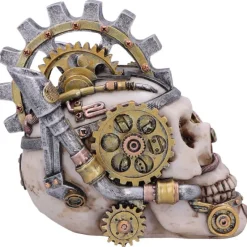 Nemesis Now Metal Head Steampunk Skull Box