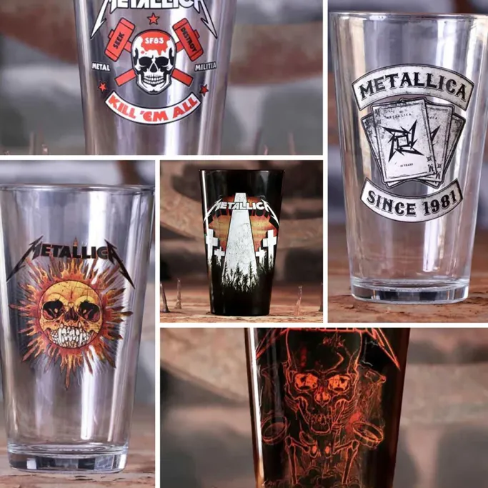 Nemesis Now Metallica Glassware Kill Em All