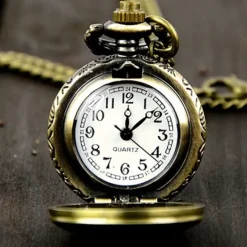 Pocketwatches Miniature Zodiac Steampunk Pocket Watch Necklace