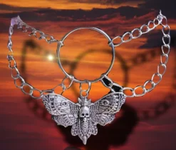 Gothic and Steampunk Jewellery Moth Choker