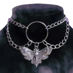 Gothic and Steampunk Jewellery Moth Choker