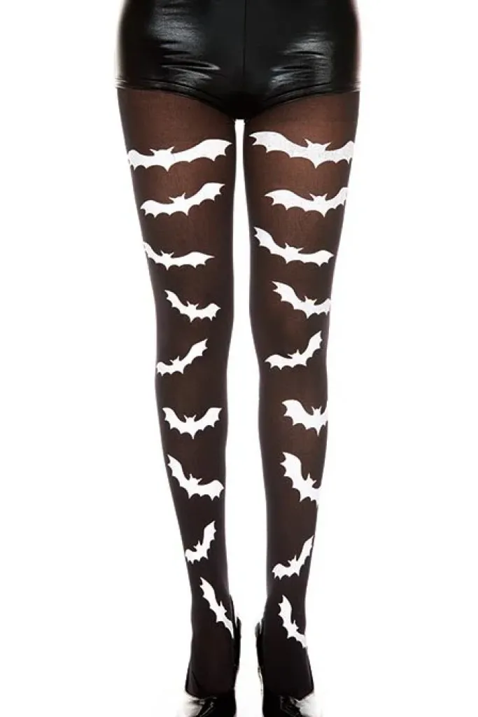 Music Legs Bat Tights