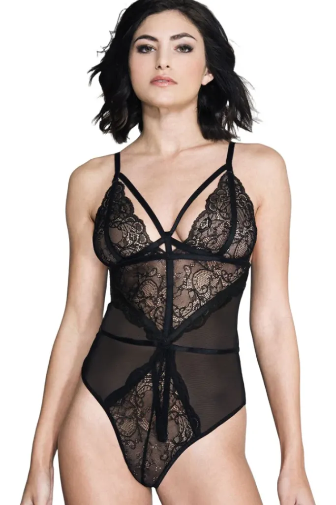 Music Legs Black Teddy 80043