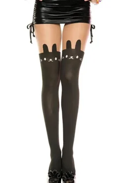 Music Legs Bunny Tights