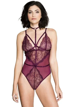 Music Legs Burgundy Teddy 80043