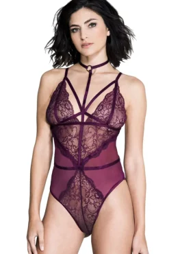 Music Legs Burgundy Teddy 80043