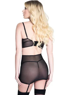 Music Legs Flower Lingerie Set