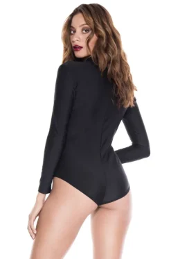 Music Legs Long Sleeve Zip Up Teddy