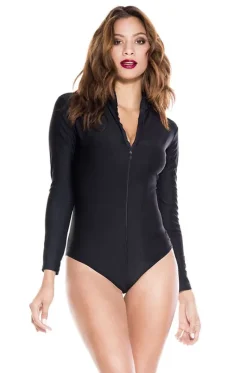 Music Legs Long Sleeve Zip Up Teddy