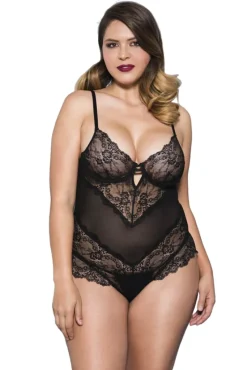 Music Legs Plus Size Teddy 80041Q