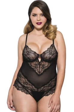 Music Legs Plus Size Teddy 80041Q