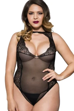 Music Legs Plus Size Teddy 80067Q