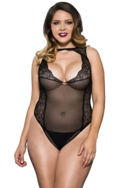 Music Legs Plus Size Teddy 80067Q