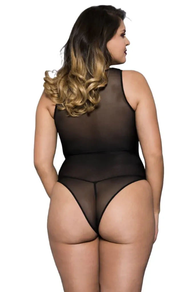 Music Legs Plus Size Teddy 80067Q