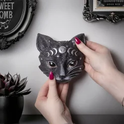 Alchemy Gothic Mystic Moon Cat Ornament