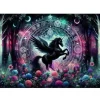 Oakhart Industries Mystic Unicorn Glass Chopping Board