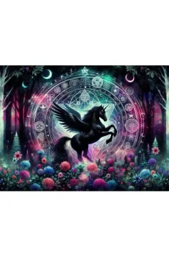 Oakhart Industries Mystic Unicorn Glass Chopping Board