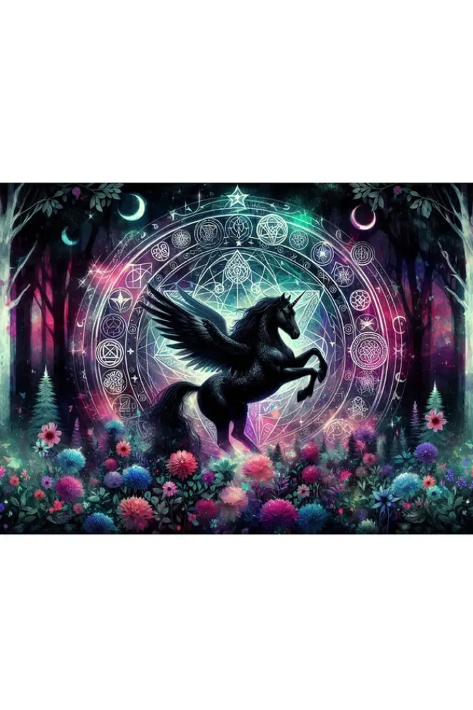 Oakhart Industries Mystic Unicorn Glass Chopping Board