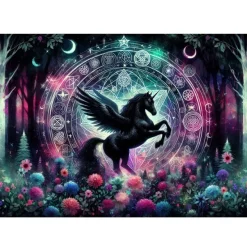 Oakhart Industries Mystic Unicorn Glass Chopping Board