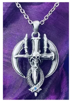 Mystica Skull Cross Necklace