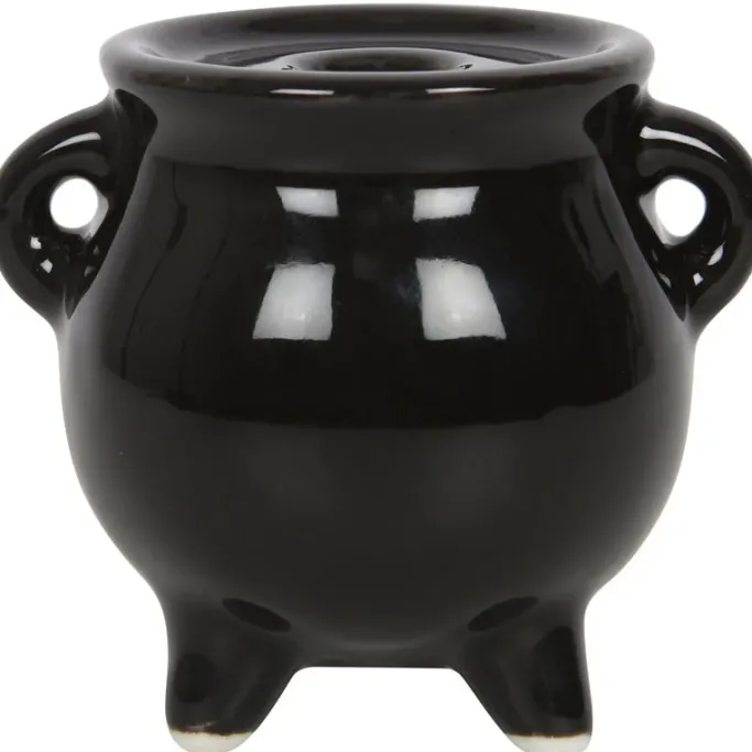 Something Different Mystical Moon Cauldron Ceramic Incense Holder