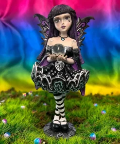 Nemesis Now Mystique Little Shadows Fairy Figurine with Crystal Ball