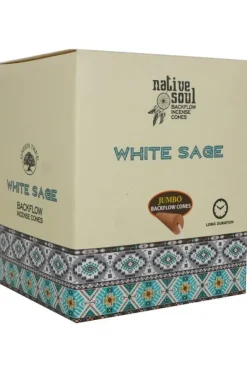 Something Different Native Soul White Sage Jumbo Backflow Incense Cones