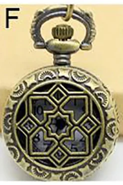Pocketwatches Necklace Steampunk Snowflake Pocket Watch PW-F