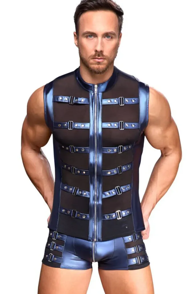 NEK Blue Metallic Shorts