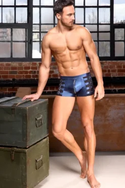 NEK Blue Metallic Shorts