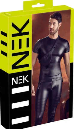 NEK Mens Wetlook Top (S, XL)
