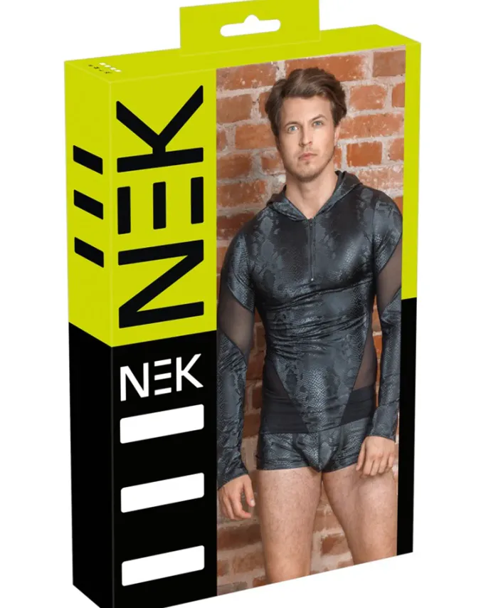 NEK Snake Pattern Hooded Top