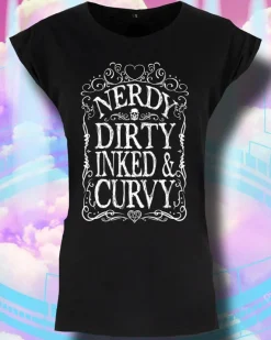 Grind Nerdy Dirty Inked and Curvy T-Shirt