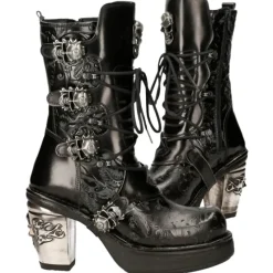 New Rock Boots New Rock Anki NRK Skull Boots M.8366