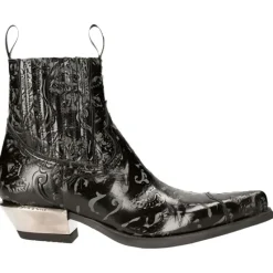 New Rock Boots New Rock Black Cowboy Boots M.7953
